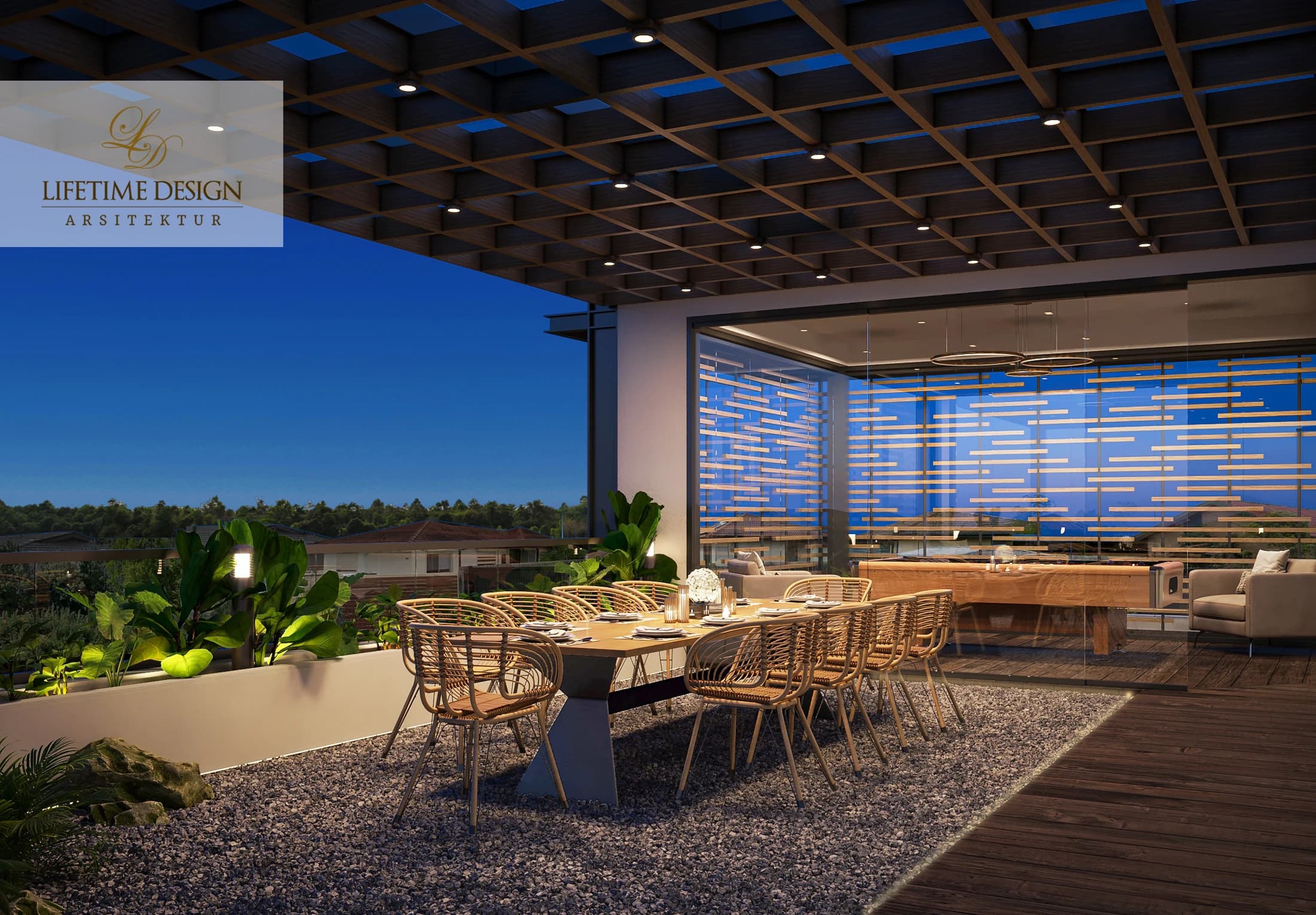 17 Ide Desain Rooftop Mewah & Modern untuk Ruang Santai Maksimal
