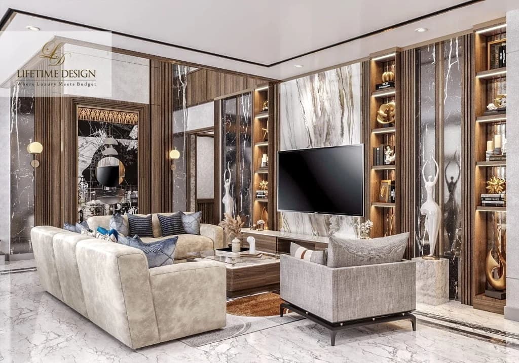 12+ Inspirasi Desain Ruang TV Keluarga Menawan nan Mewah